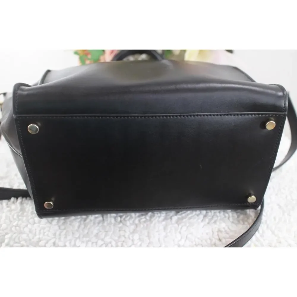 Kate Spade Parliament Square Exotic Savannah Satchel IN BLACK PURSE (p3000